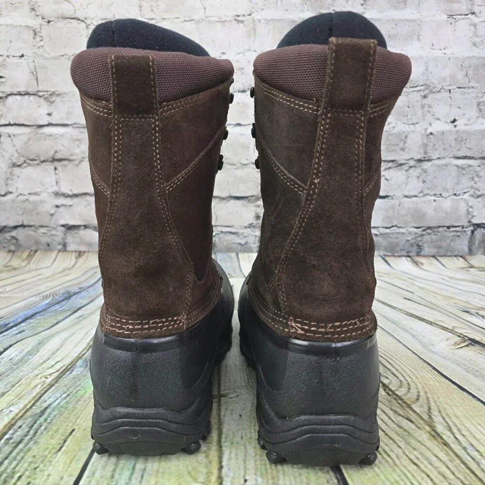 LACROSSE Pine‎ Top Boots 11” Men's Size 8 Brown Leather Suede Mid-Calf Insulated